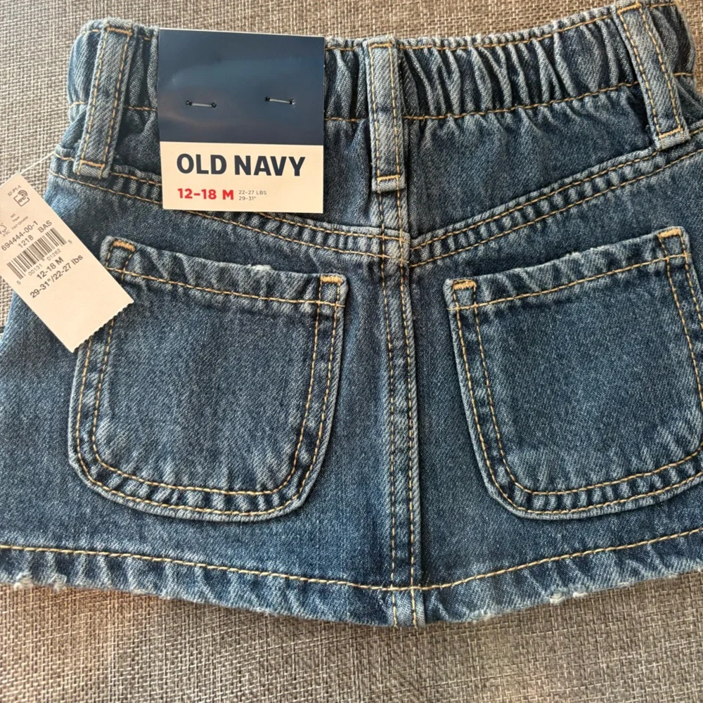 NWT Old Navy Denim Miniskirt for Baby Girls Size 12-18M